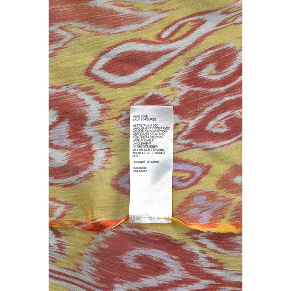 B8 NEW ZIMMERMANN Ikat Print Chiffon Brightside Frilled Blouse Top 2pc Set Sz 1 - Picture 9 of 12